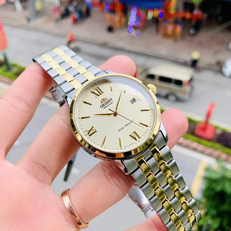 Orient Symphony IV Champagne Dial Men's Watch- RA-AC0F08G